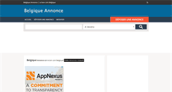 Desktop Screenshot of belgiqueannonce.com