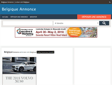 Tablet Screenshot of belgiqueannonce.com